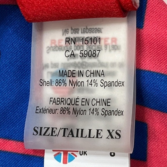 Red Carter NWT Passion Classic Hipster Bikini Bottom Reversible Red Blue XS‎ - Picture 8 of 12